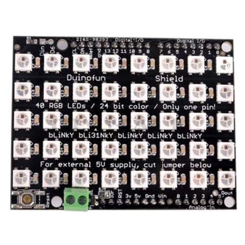 WS2812B 5 x 8 5050 RGB A ddressable LED Pixel Matrix With Integrated Drivers